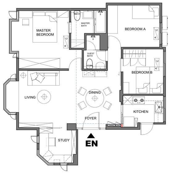 110m2老房改造，北歐風羨煞左鄰右舍