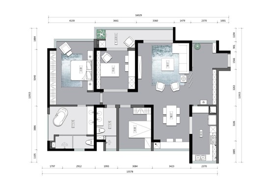 145㎡現代簡約家居，全屋原木家裝，藏不住的美好和浪漫